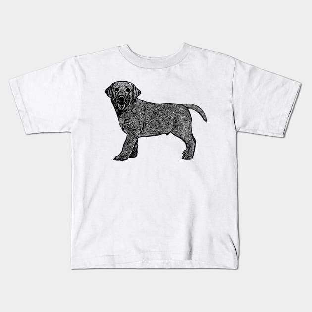 Labrador Retriever Kids T-Shirt by barmalisiRTB